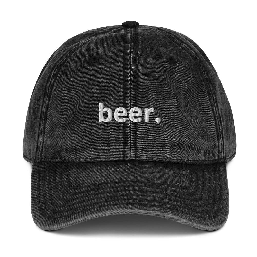 "beer." Vintage Hat