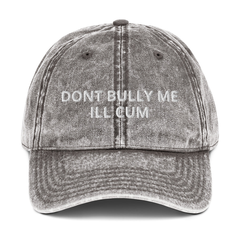 "Don't Bully Me I'll Cum" Vintage Hat