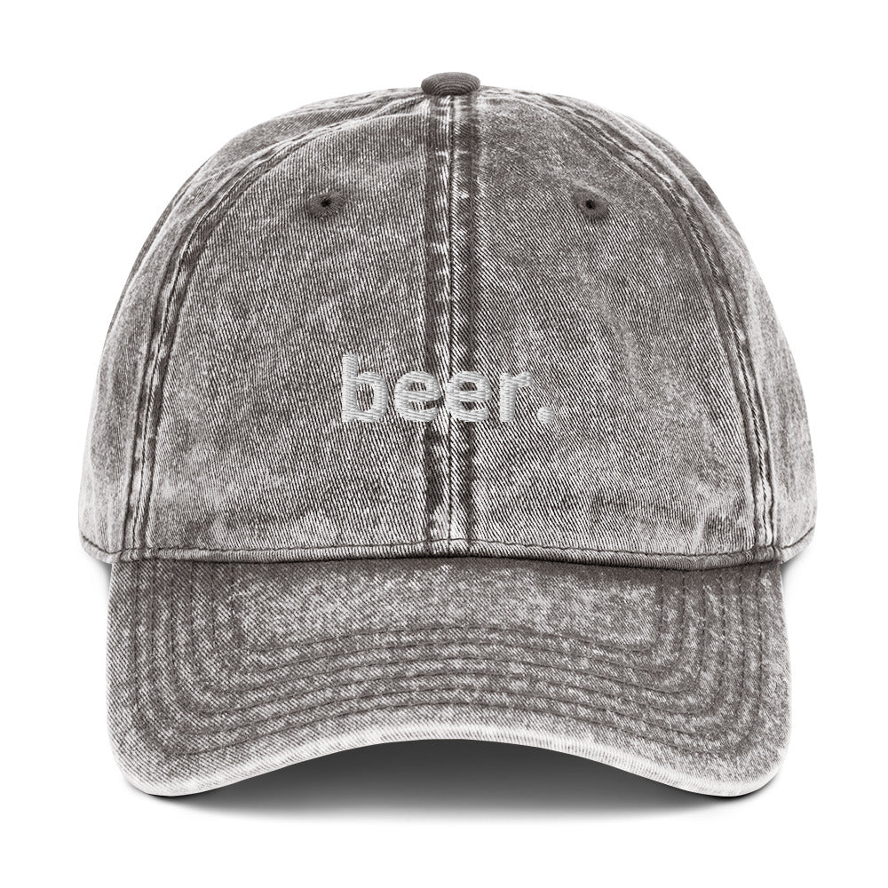 "beer." Vintage Hat