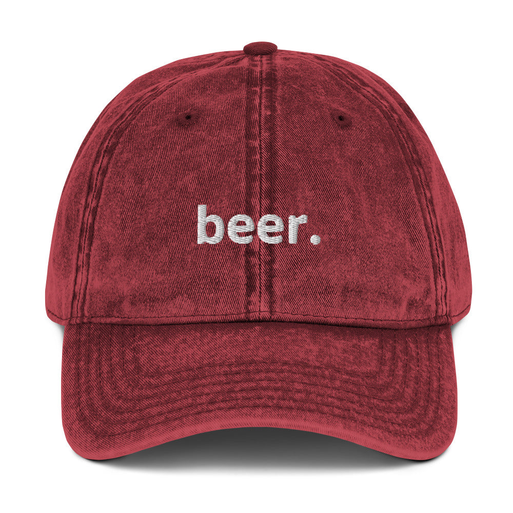 "beer." Vintage Hat