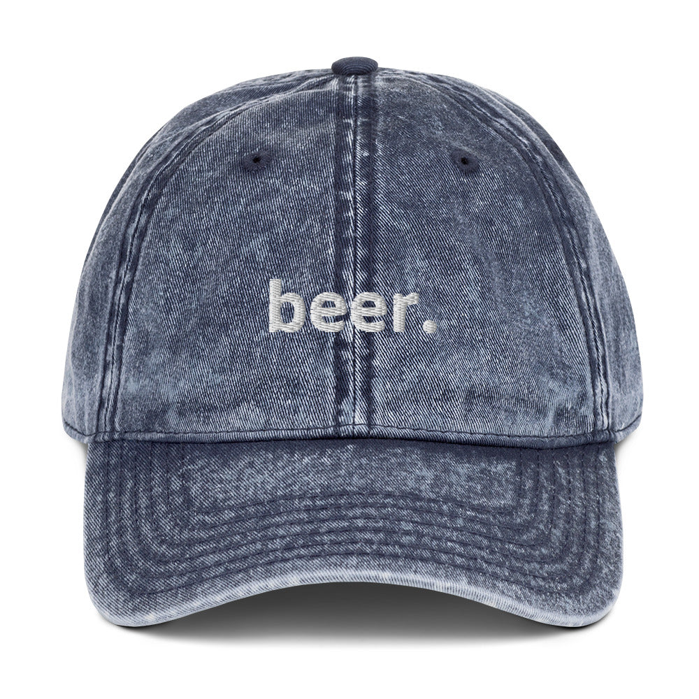 "beer." Vintage Hat