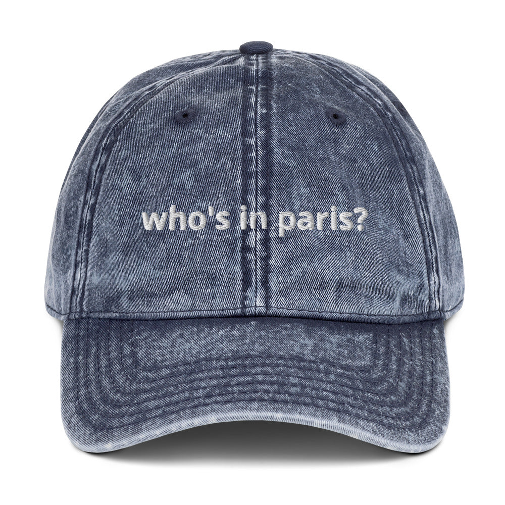 "Who's in Paris?" Vintage hat